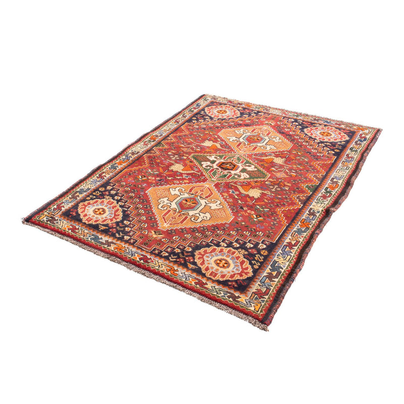 Persisk tæppe - Nomadisk - 143 x 110 cm - mørkerød