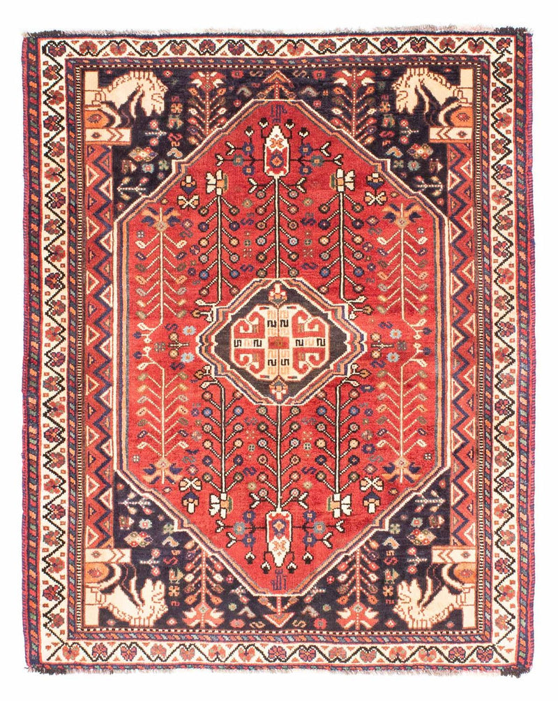 Persisk tæppe - Nomadisk - 162 x 127 cm - rød