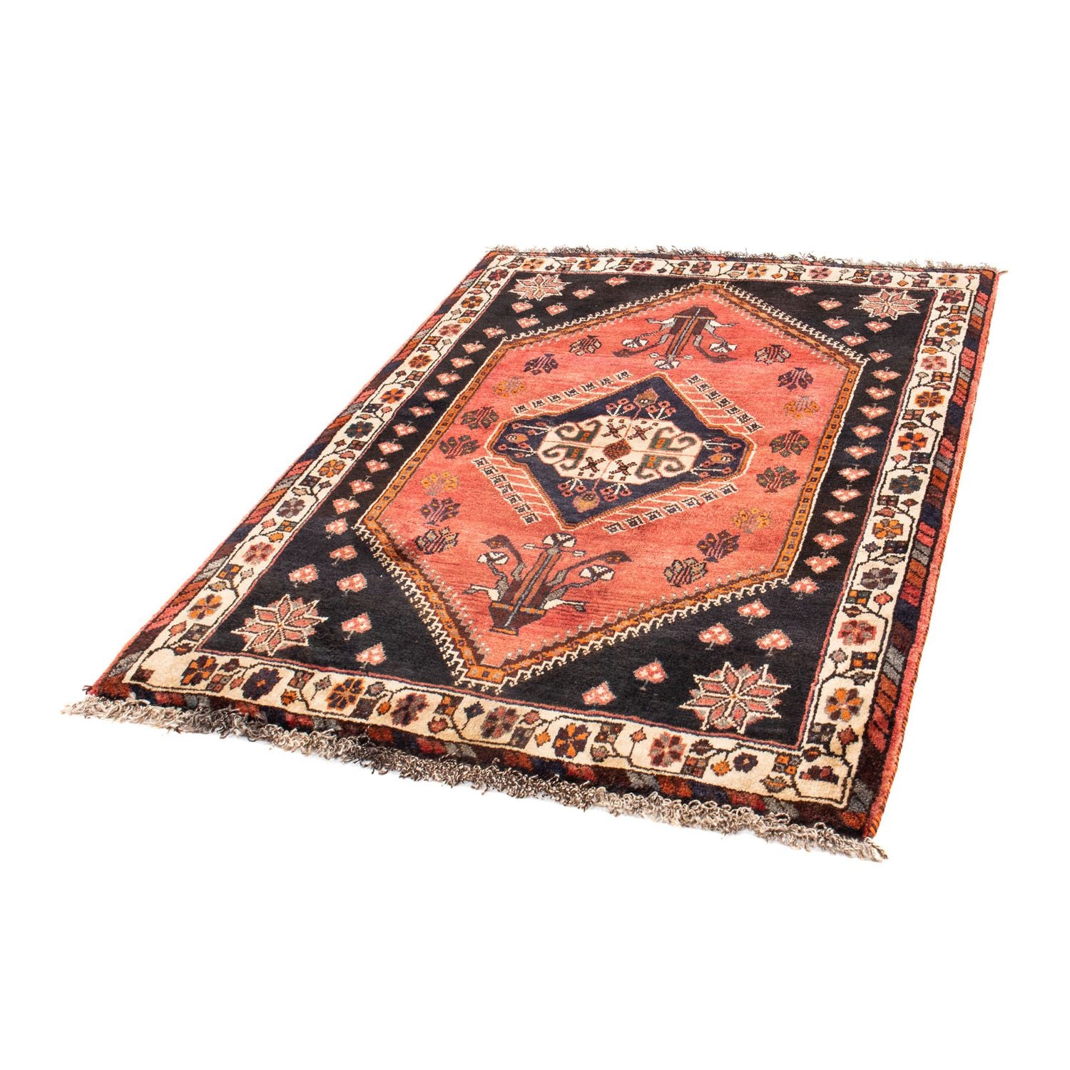 Persisk tæppe - Nomadisk - 147 x 110 cm - mørkeblå