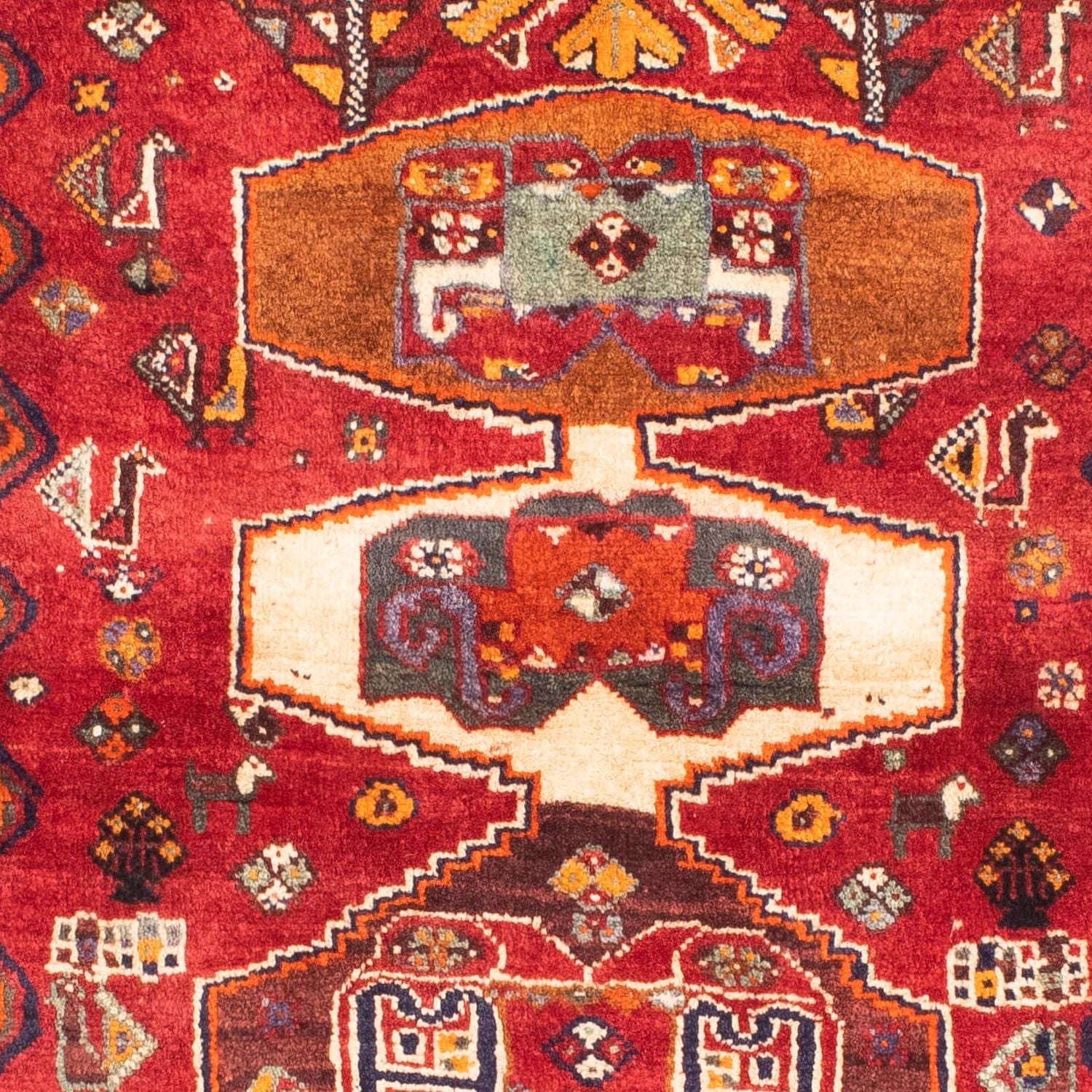 Persisk tæppe - Nomadisk - 160 x 105 cm - rød