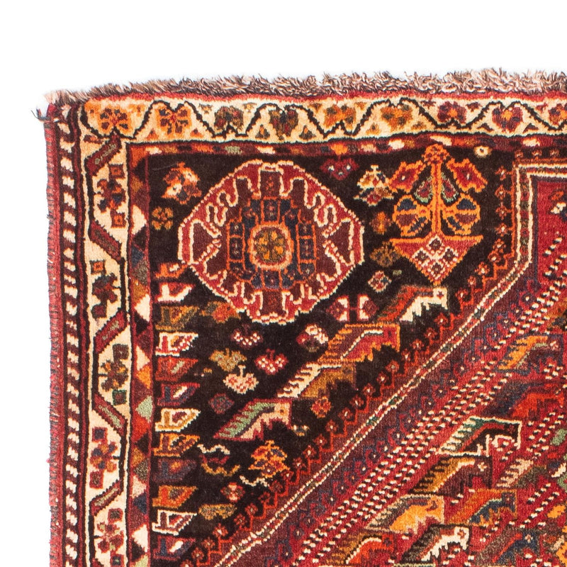 Persisk tæppe - Nomadisk - 156 x 112 cm - mørkerød