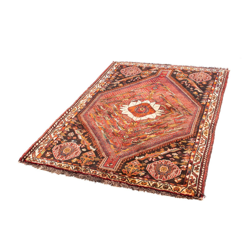 Persisk tæppe - Nomadisk - 156 x 112 cm - mørkerød