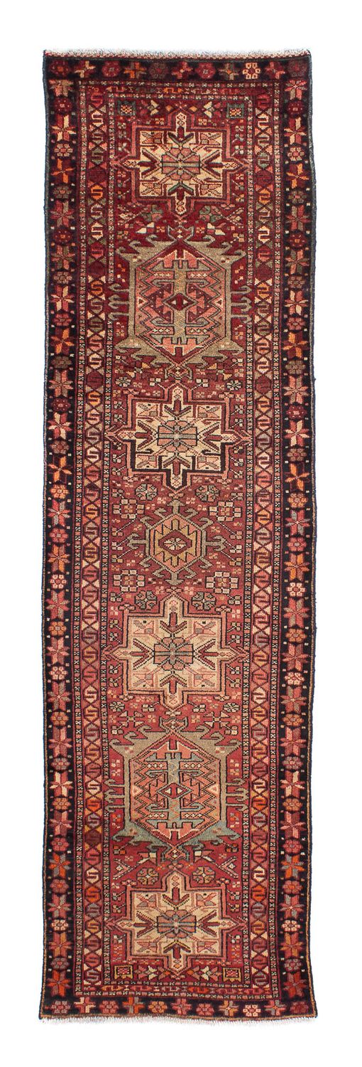 Løber Persisk tæppe - Nomadisk - 310 x 80 cm - mørkerød
