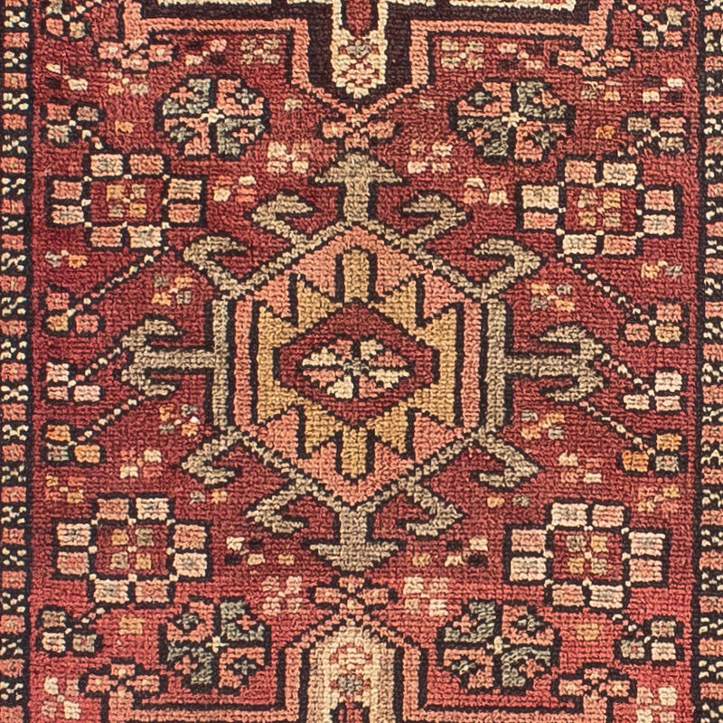 Løber Persisk tæppe - Nomadisk - 310 x 80 cm - mørkerød