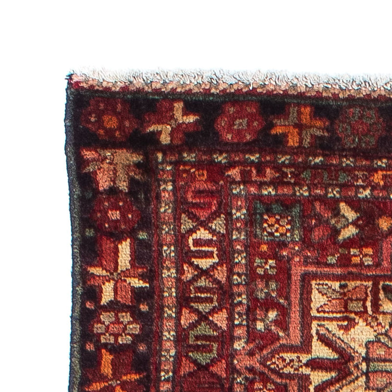Løber Persisk tæppe - Nomadisk - 310 x 80 cm - mørkerød