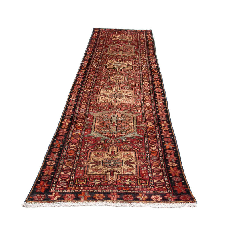 Løber Persisk tæppe - Nomadisk - 310 x 80 cm - mørkerød