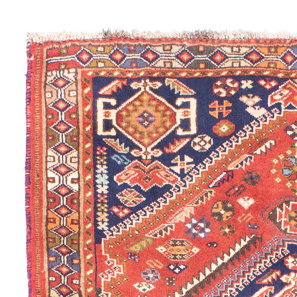 Persisk tæppe - Nomadisk - 170 x 105 cm - mørkerød