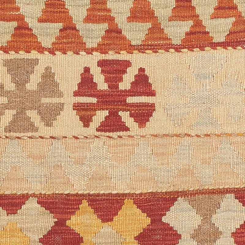 Løber Kelim Carpet - Splash - 204 x 67 cm - rød