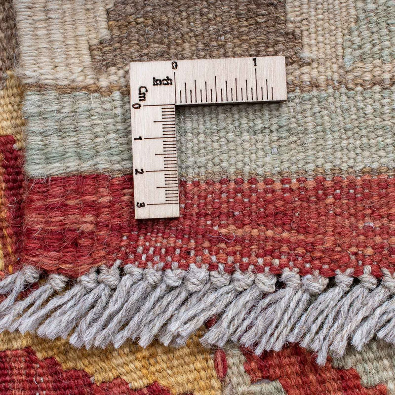 Løber Kelim Carpet - Splash - 204 x 67 cm - rød