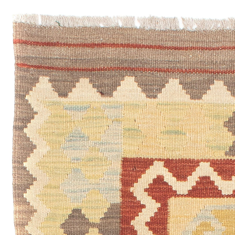 Løber Kelim Carpet - Splash - 193 x 63 cm - beige