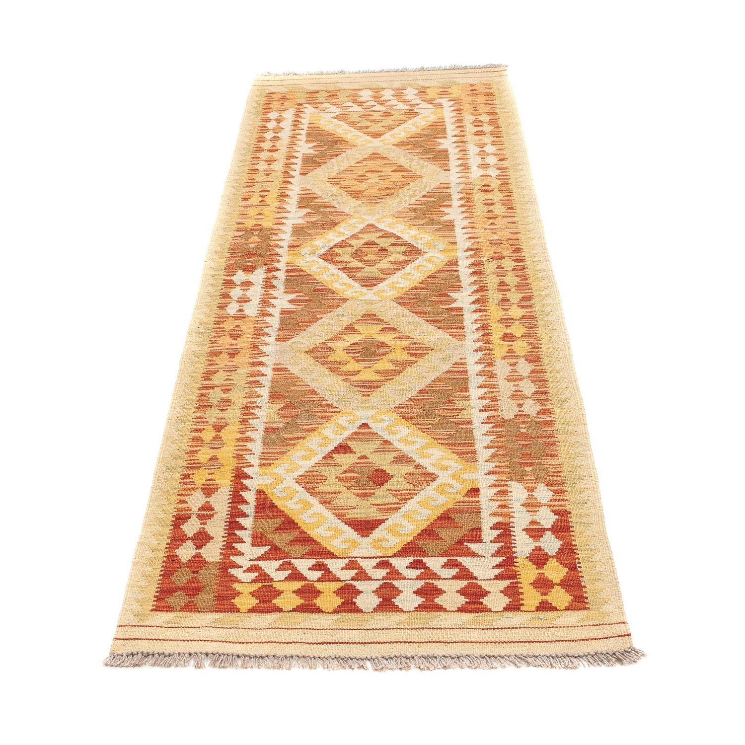 Løber Kelim Carpet - Splash - 192 x 65 cm - flerfarvet
