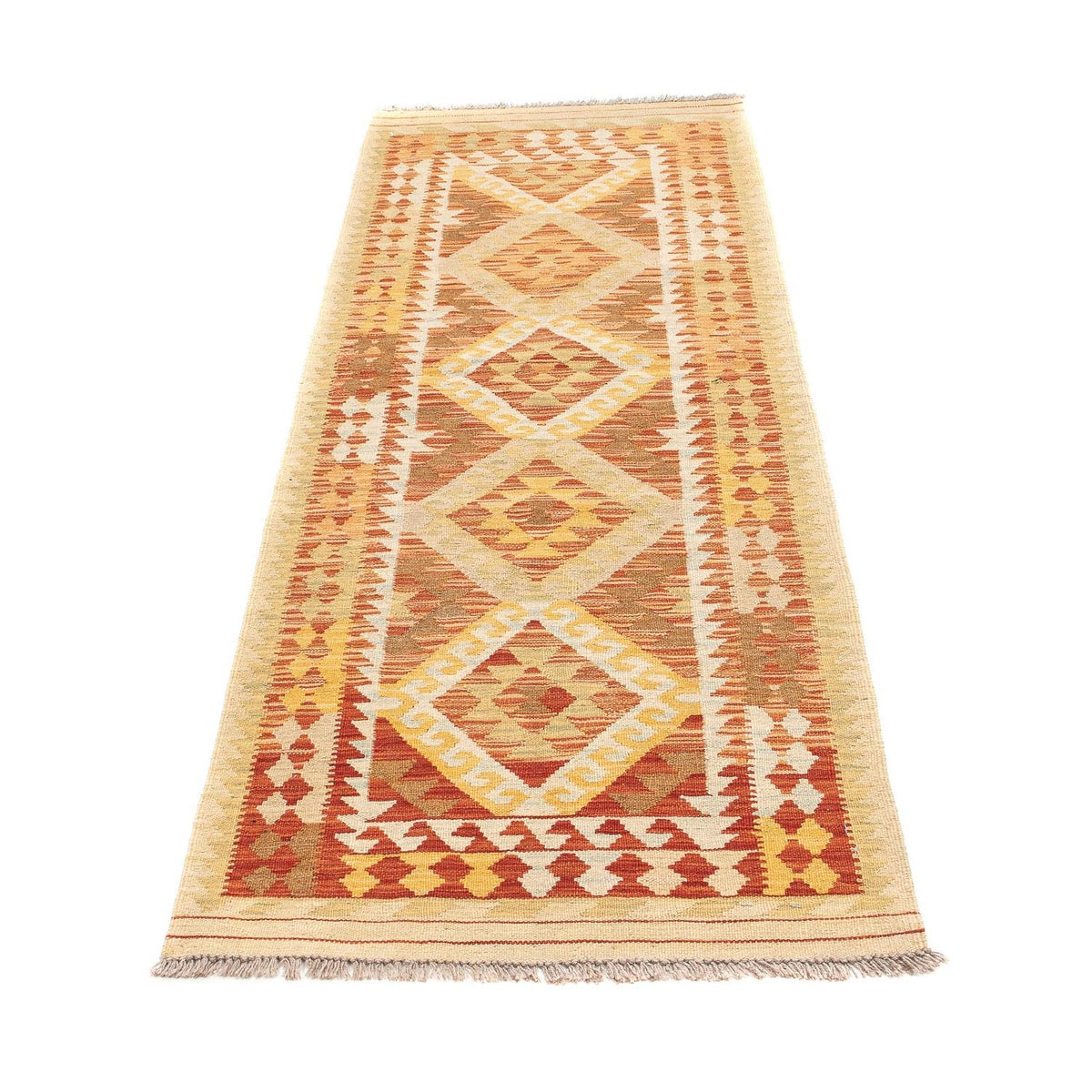 Løber Kelim Carpet - Splash - 192 x 65 cm - flerfarvet