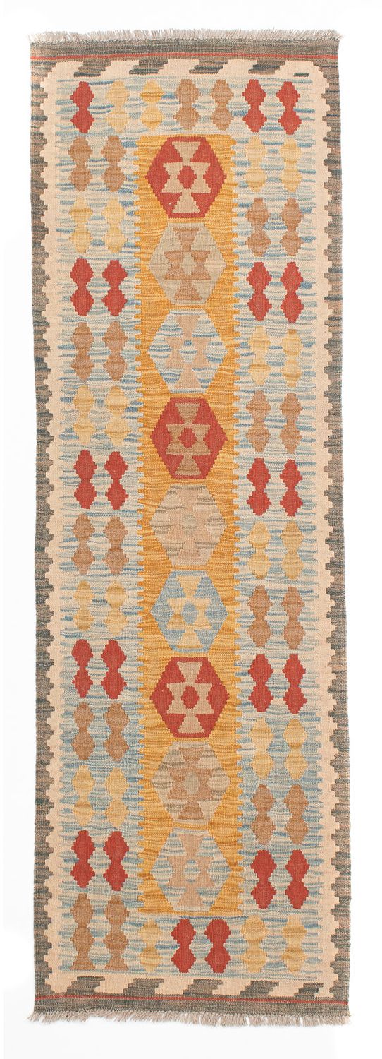 Løber Kelim Carpet - Splash - 212 x 65 cm - flerfarvet