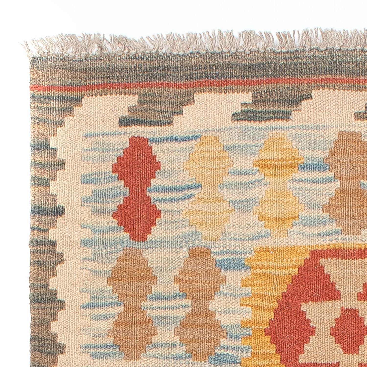 Løber Kelim Carpet - Splash - 212 x 65 cm - flerfarvet