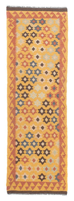 Løber Kelim Carpet - Splash - 210 x 64 cm - flerfarvet