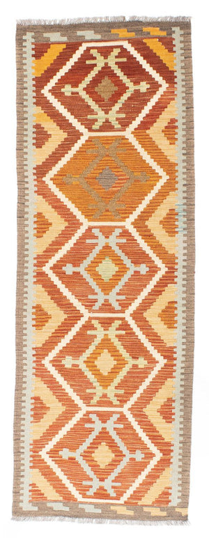 Løber Kelim-tæppe - orientalsk - 205 x 71 cm - rust