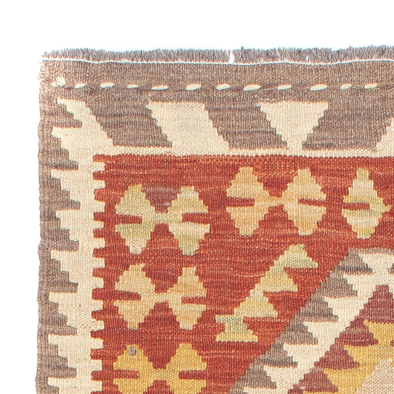 Løber Kelim Carpet - Splash - 200 x 66 cm - rød