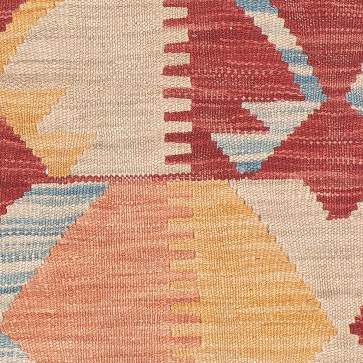 Løber Kelim Carpet - Splash - 203 x 69 cm - flerfarvet