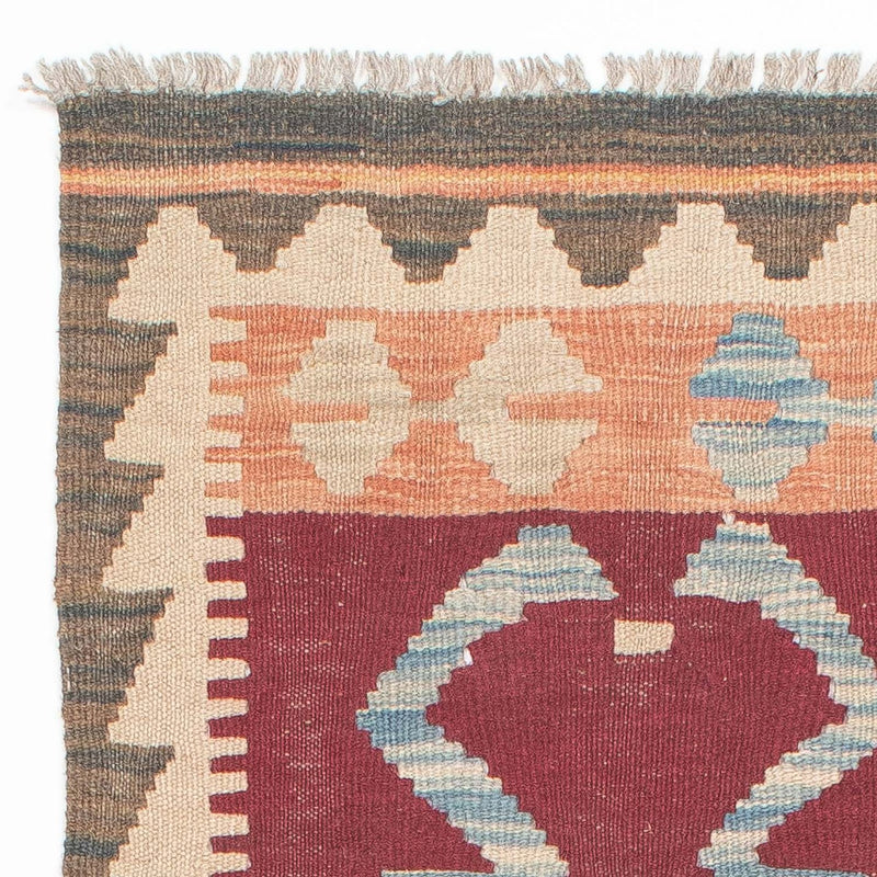 Løber Kelim Carpet - Splash - 203 x 69 cm - flerfarvet