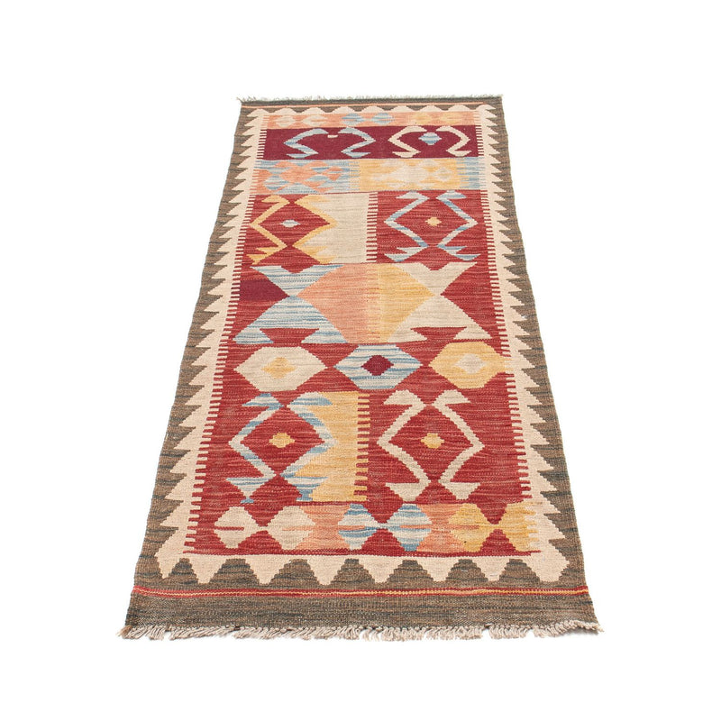 Løber Kelim Carpet - Splash - 203 x 69 cm - flerfarvet
