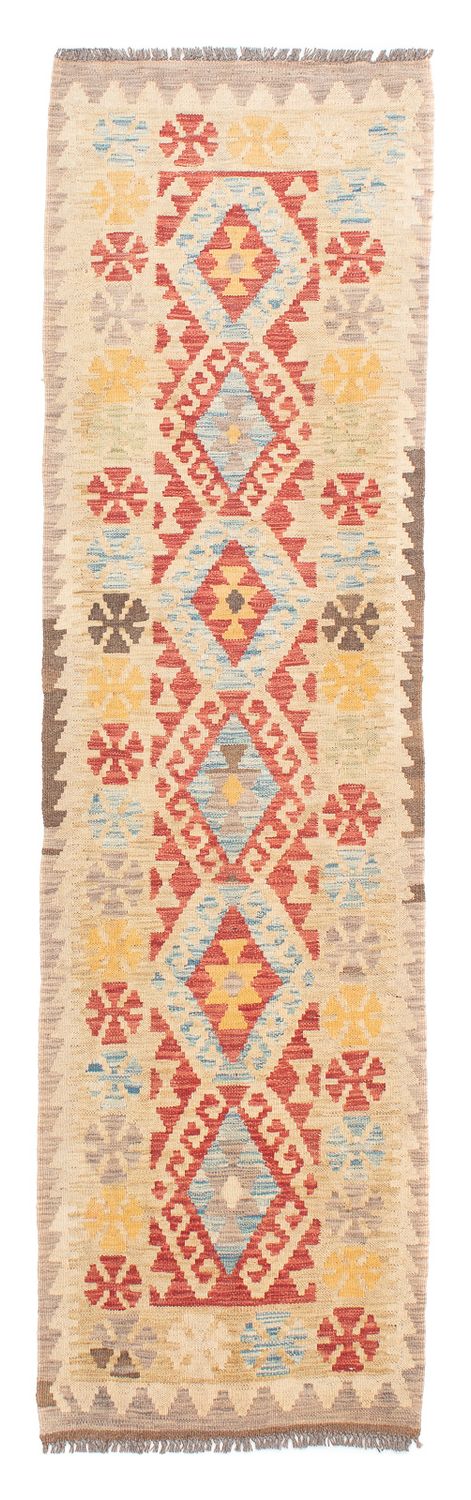 Løber Kelim Carpet - Splash - 199 x 53 cm - flerfarvet