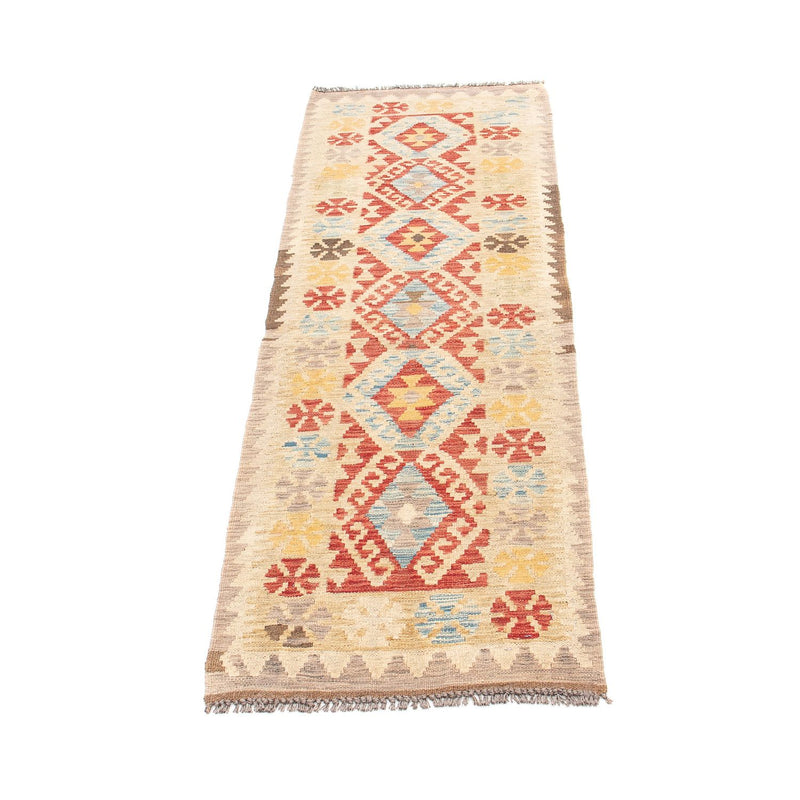 Løber Kelim Carpet - Splash - 199 x 53 cm - flerfarvet