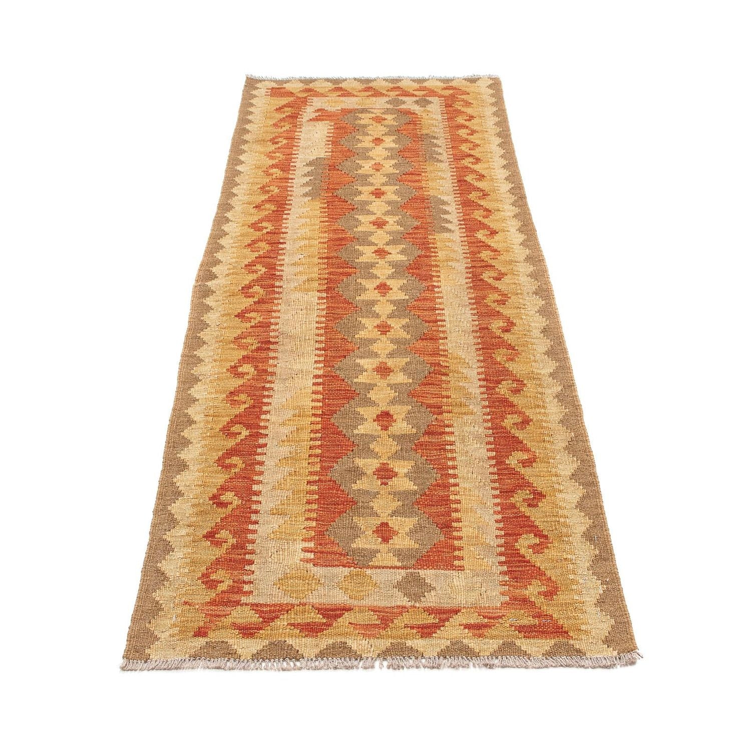 Løber Kelim Carpet - Splash - 192 x 61 cm - flerfarvet