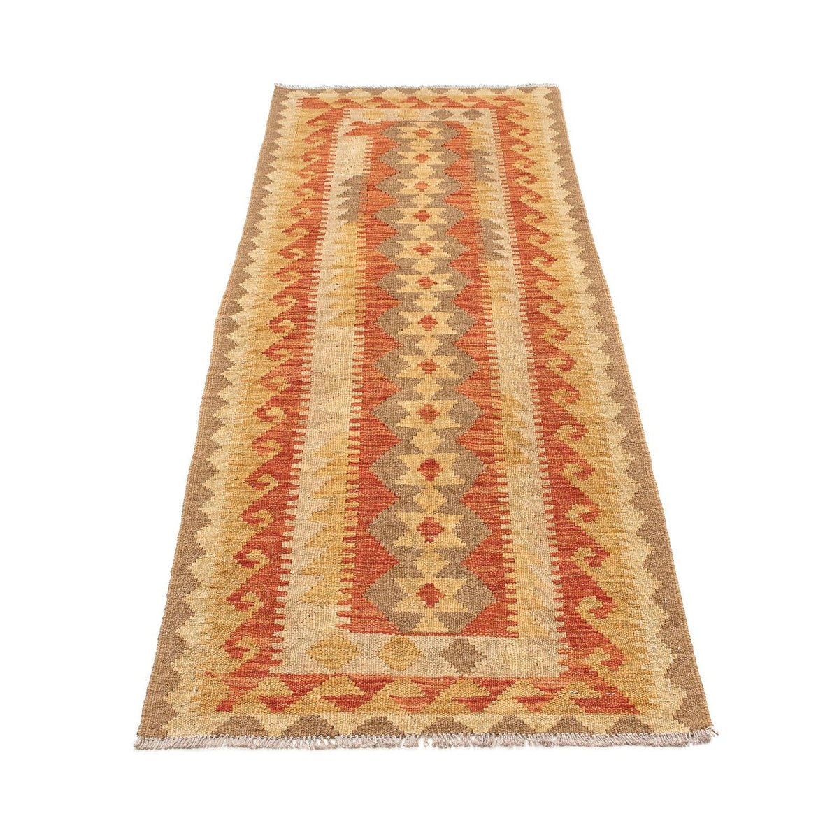 Løber Kelim Carpet - Splash - 192 x 61 cm - flerfarvet