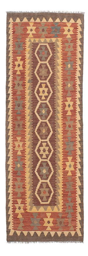 Løber Kelim Carpet - Splash - 201 x 67 cm - flerfarvet