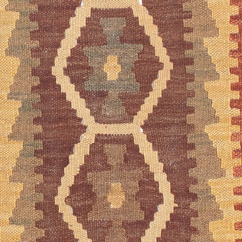 Løber Kelim Carpet - Splash - 201 x 67 cm - flerfarvet