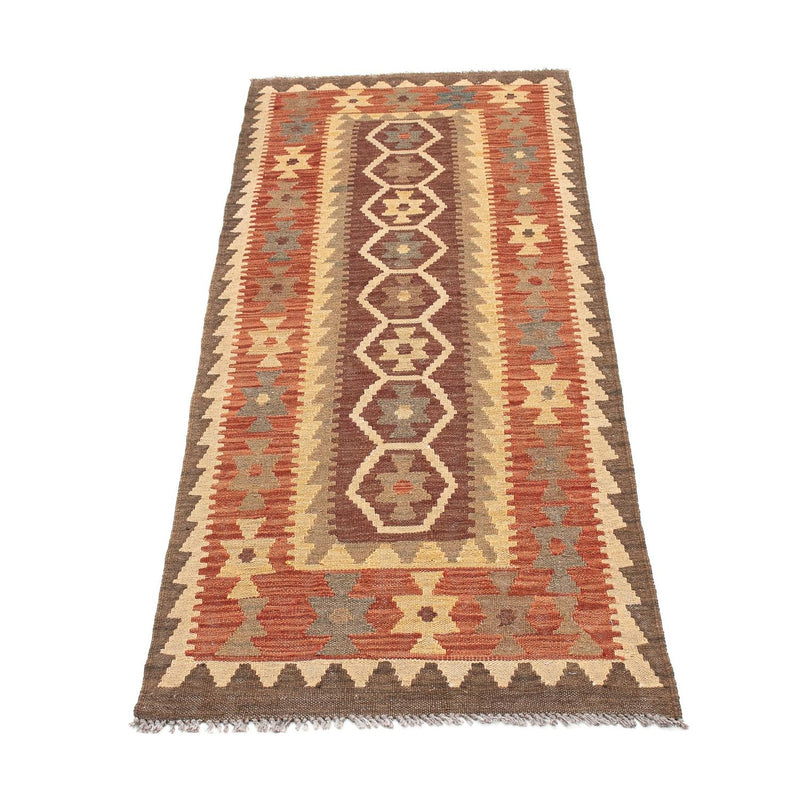 Løber Kelim Carpet - Splash - 201 x 67 cm - flerfarvet