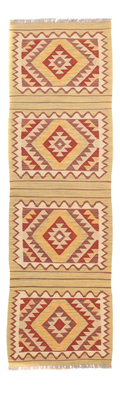Løber Kelim Carpet - Splash - 201 x 54 cm - flerfarvet