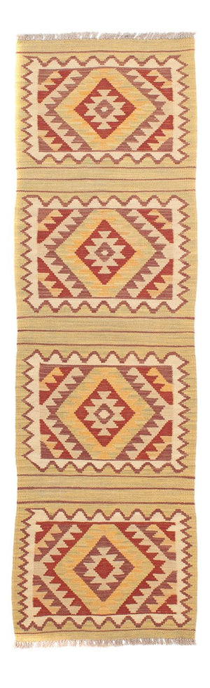 Løber Kelim Carpet - Splash - 201 x 54 cm - flerfarvet