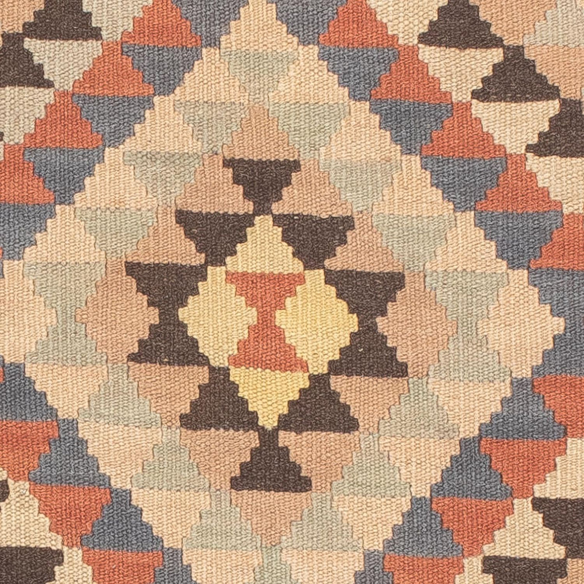 Løber Kelim Carpet - Splash - 198 x 63 cm - beige