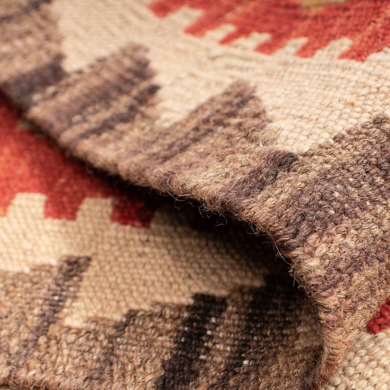 Løber Kelim Carpet - Splash - 186 x 68 cm - rød