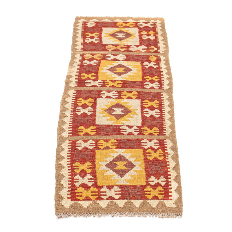 Løber Kelim Carpet - Splash - 195 x 50 cm - flerfarvet