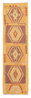 Løber Kelim Carpet - Splash - 191 x 52 cm - guld