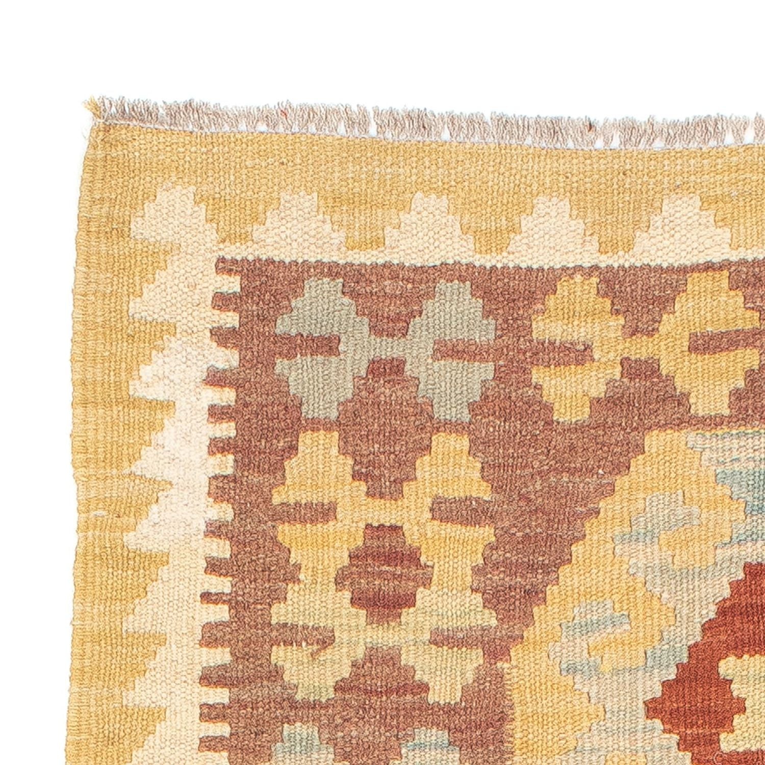 Løber Kelim Carpet - Splash - 197 x 67 cm - flerfarvet