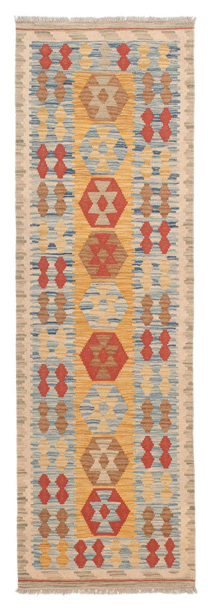 Løber Kelim Carpet - Splash - 214 x 65 cm - flerfarvet