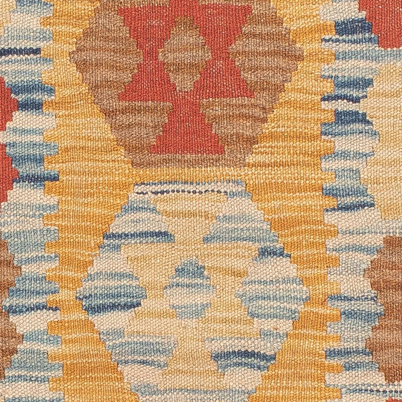 Løber Kelim Carpet - Splash - 214 x 65 cm - flerfarvet