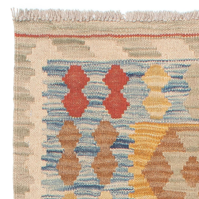 Løber Kelim Carpet - Splash - 214 x 65 cm - flerfarvet