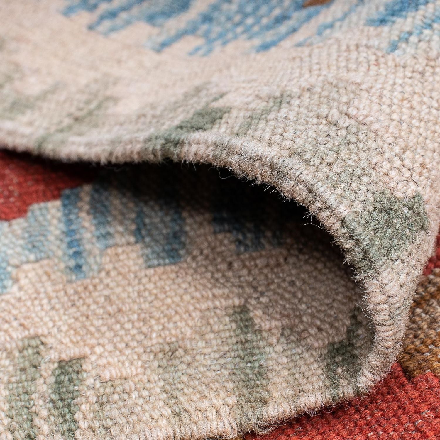 Løber Kelim Carpet - Splash - 214 x 65 cm - flerfarvet