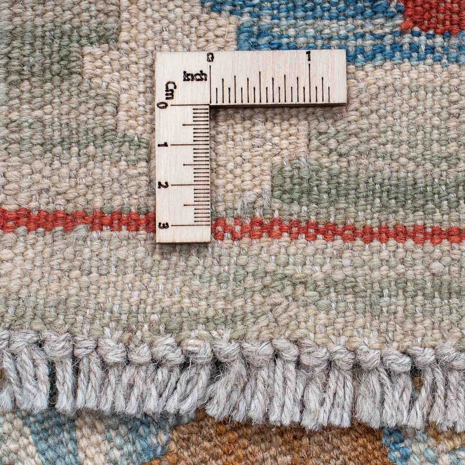 Løber Kelim Carpet - Splash - 214 x 65 cm - flerfarvet