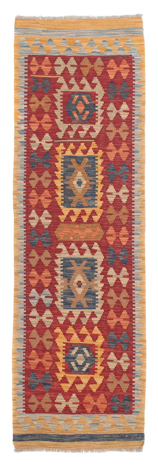 Løber Kelim Carpet - Splash - 214 x 63 cm - flerfarvet
