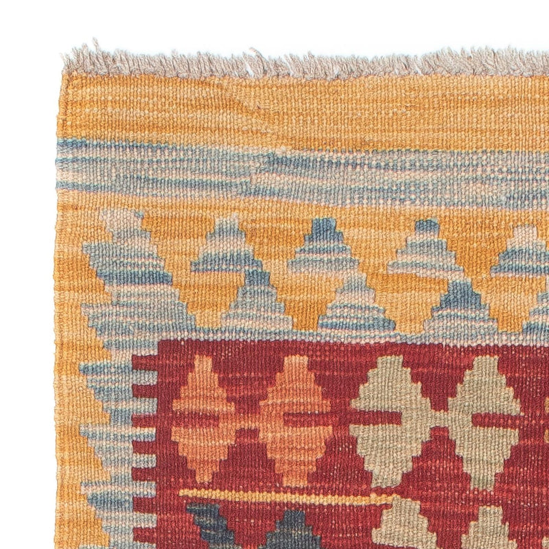 Løber Kelim Carpet - Splash - 214 x 63 cm - flerfarvet
