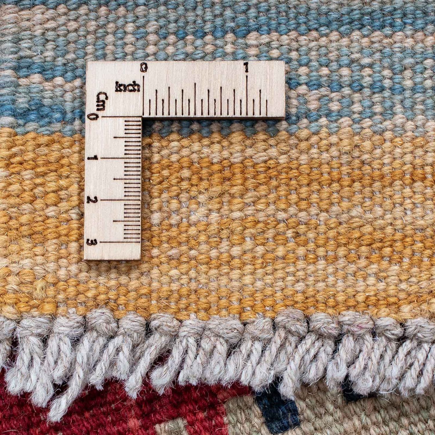 Løber Kelim Carpet - Splash - 214 x 63 cm - flerfarvet