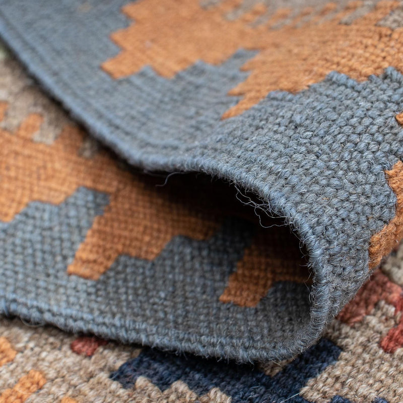 Løber Kelim Carpet - Splash - 199 x 57 cm - flerfarvet