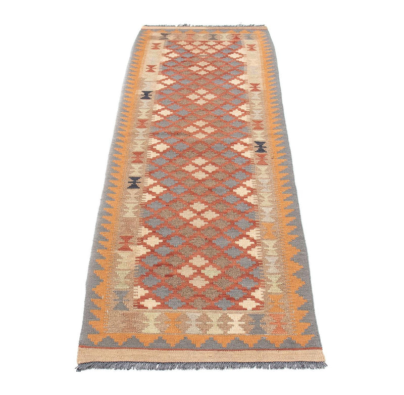 Løber Kelim Carpet - Splash - 199 x 57 cm - flerfarvet
