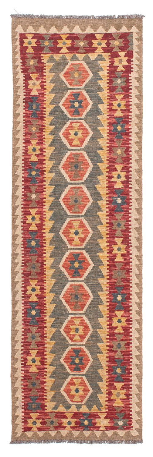 Løber Kelim Carpet - Splash - 211 x 63 cm - flerfarvet