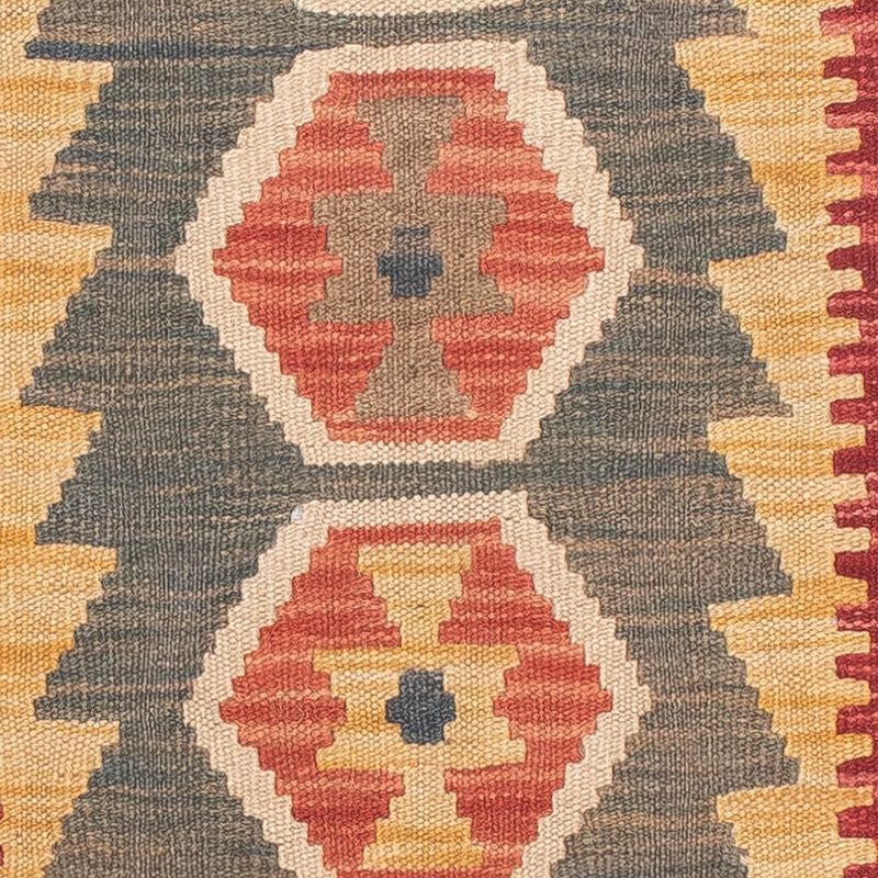 Løber Kelim Carpet - Splash - 211 x 63 cm - flerfarvet
